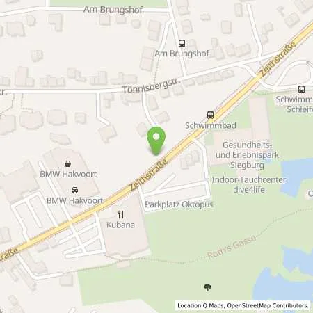 Standortübersicht der Tankstelle rhenag Rheinische Energie Aktiengesellschaft in 53721 Siegburg