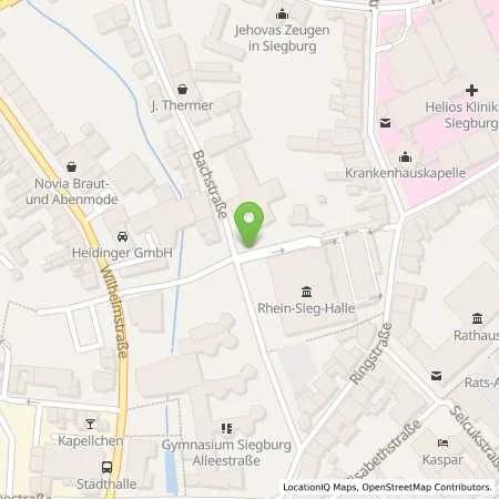 Standortübersicht der Tankstelle rhenag Rheinische Energie Aktiengesellschaft in 53721 Siegburg