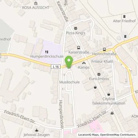 Standortübersicht der Tankstelle rhenag Rheinische Energie Aktiengesellschaft in 53721 Siegburg