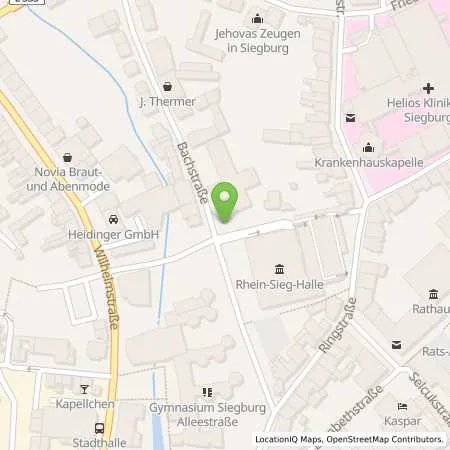 Standortübersicht der Tankstelle rhenag Rheinische Energie Aktiengesellschaft in 53721 Siegburg