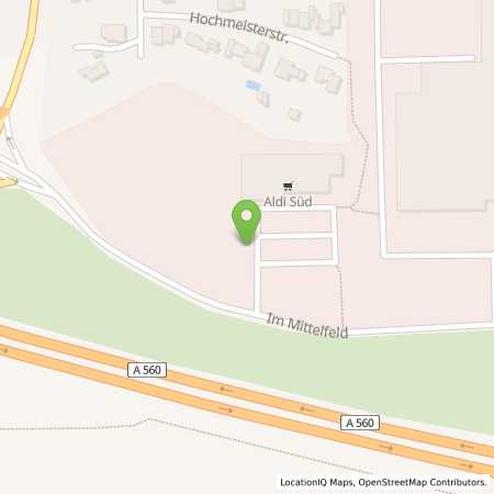 Standortübersicht der Strom (Elektro) Tankstelle: ALDI SÜD in 53757, Sankt Augustin