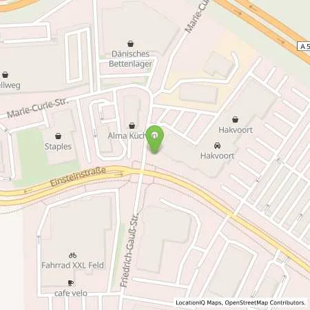 Standortübersicht der Tankstelle rhenag Rheinische Energie Aktiengesellschaft in 53757 Sankt Augustin