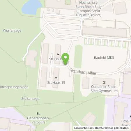 Standortübersicht der Tankstelle Stadtwerke Sankt Augustin GmbH in 53757 Sankt Augustin