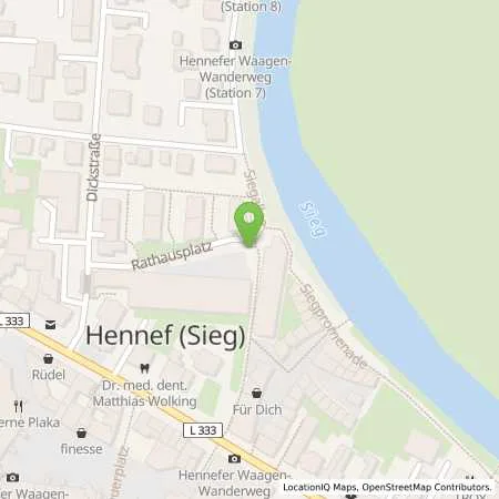 Standortübersicht der Tankstelle rhenag Rheinische Energie Aktiengesellschaft in 53773 Hennef