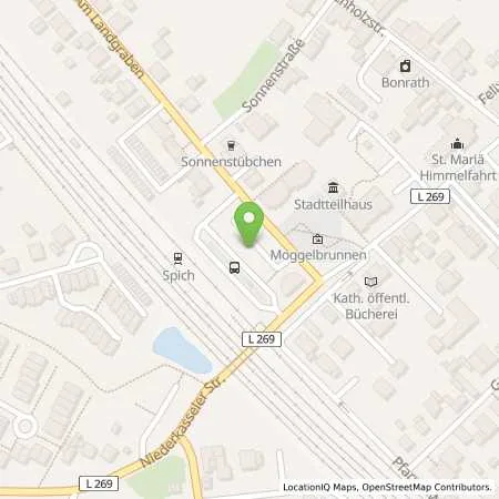 Standortübersicht der Tankstelle Stadtwerke Troisdorf GmbH in 53842 Troisdorf