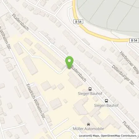 Standortübersicht der Tankstelle Stadt Siegen in 57074 Siegen