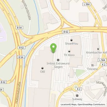 Standortübersicht der Tankstelle Alfred Wahl GmbH & Co. KG in 57076 Siegen