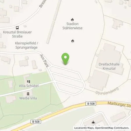 Standortübersicht der Tankstelle innogy SE in 57223 Kreuztal