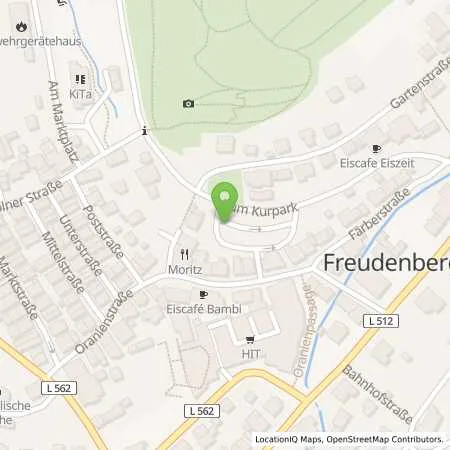 Standortübersicht der Tankstelle innogy eMobility Solutions GmbH in 57258 Freudenberg