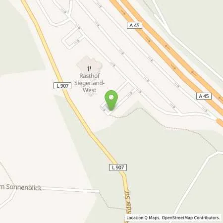 Standortübersicht der Tankstelle EnBW mobility+ AG und Co.KG in 57258 Freudenberg