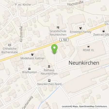 Standortübersicht der Tankstelle innogy eMobility Solutions GmbH in 57290 Neunkirchen