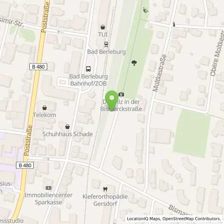 Standortübersicht der Tankstelle innogy SE in 57319 Bad Berleburg