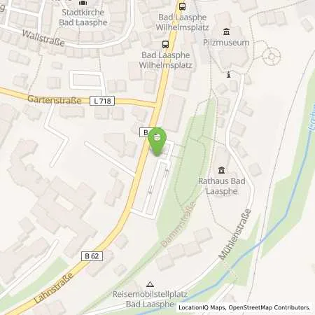 Standortübersicht der Tankstelle innogy eMobility Solutions GmbH in 57334 Bad Laasphe