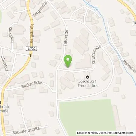 Standortübersicht der Tankstelle innogy eMobility Solutions GmbH in 57339 Erndtebrück