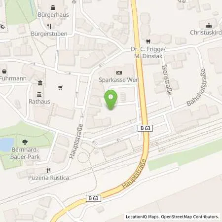 Standortübersicht der Tankstelle Stadtwerke Fröndenberg Wickede GmbH in 58739 Wickede