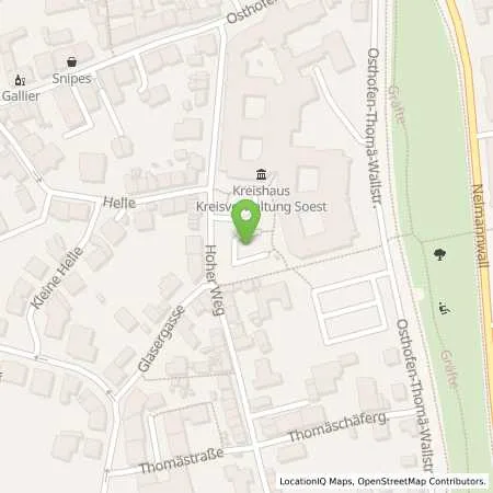 Standortübersicht der Tankstelle Stadtwerke Soest Energiedienstleistungs GmbH in 59494 Soest