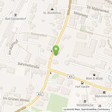 Standortübersicht der Tankstelle Stadtwerke Lippstadt GmbH in 59505 Bad Sassendorf