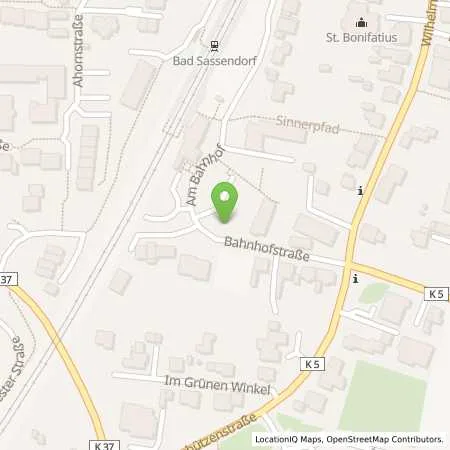 Standortübersicht der Tankstelle Stadtwerke Lippstadt GmbH in 59505 Bad Sassendorf