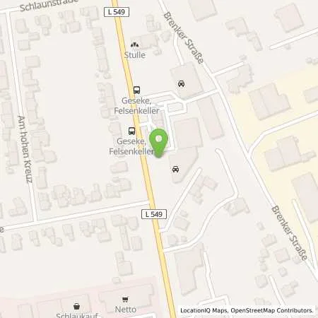 Standortübersicht der Tankstelle Stadtwerke Geseke GmbH in 59590 Geseke