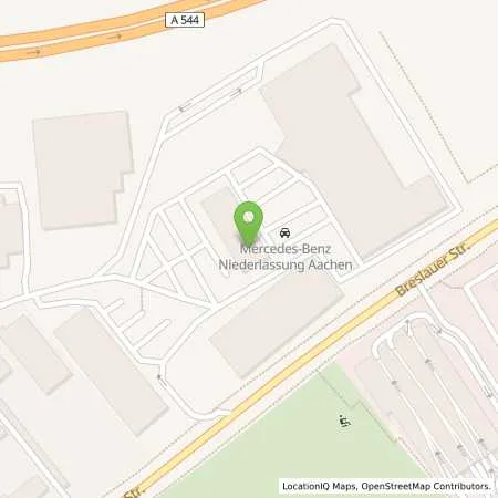 Standortübersicht der Tankstelle Mercedes-Benz AG in 52066 Aachen