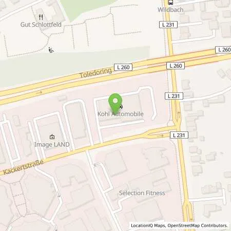 Standortübersicht der Tankstelle Kohl-Automobile GmbH in 52072 Aachen