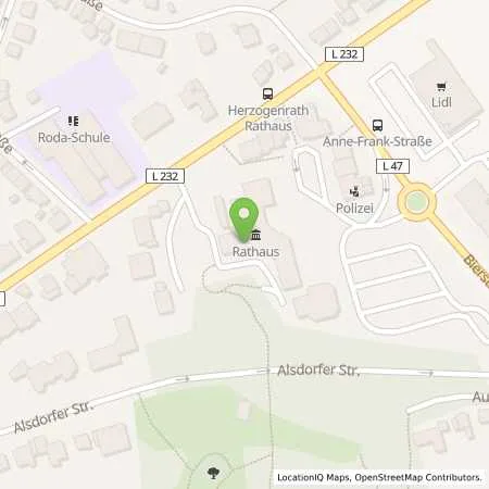 Standortübersicht der Tankstelle EWV Energie- und Wasser-Versorgung GmbH in 52134 Herzogenrath