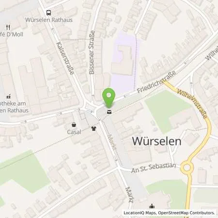 Standortübersicht der Tankstelle EWV Energie- und Wasser-Versorgung GmbH in 52146 Würselen