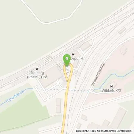 Standortübersicht der Tankstelle EWV Energie- und Wasser-Versorgung GmbH in 52222 Stolberg