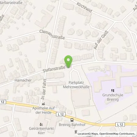 Standortübersicht der Tankstelle EWV Energie- und Wasser-Versorgung GmbH in 52223 Stolberg