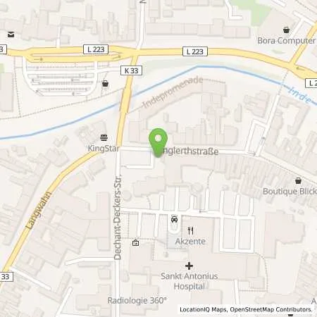 Standortübersicht der Tankstelle EWV Energie- und Wasser-Versorgung GmbH in 52249 Eschweiler