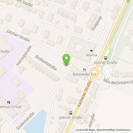 Standortübersicht der Tankstelle Autohaus Duykers in 52499 Baesweiler