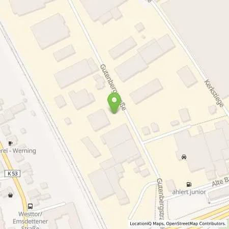 Standortübersicht der Tankstelle Knubel GmbH & Co. KG in 48268 Greven