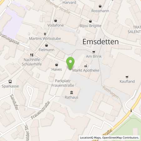 Standortübersicht der Strom (Elektro) Tankstelle: Stadtwerke Emsdetten GmbH in 48282, Emsdetten