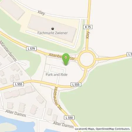 Standortübersicht der Tankstelle innogy SE in 48366 Laer