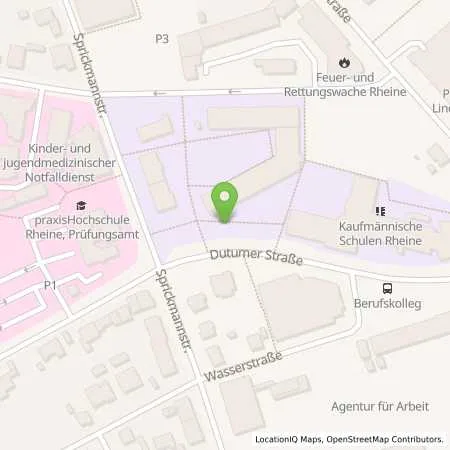 Standortübersicht der Tankstelle Energie- und Wasserversorgung Rheine GmbH in 48431 Rheine