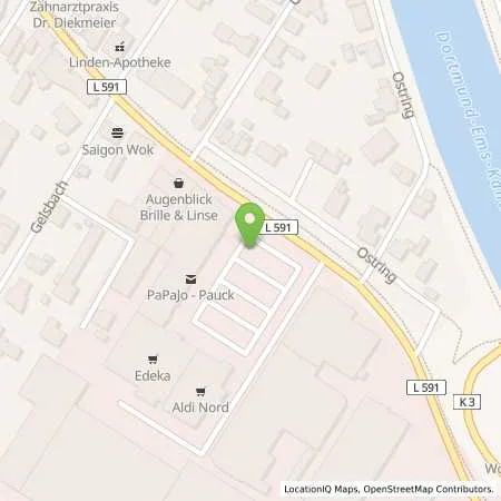 Standortübersicht der Tankstelle innogy eMobility Solutions GmbH in 48477 Hörstel