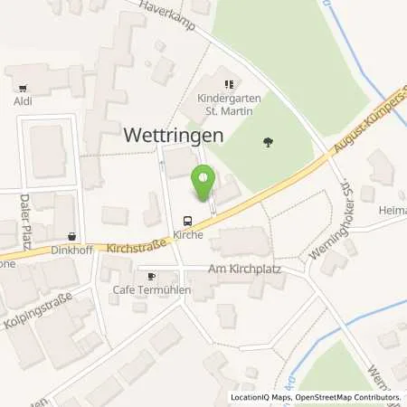 Standortübersicht der Tankstelle innogy eMobility Solutions GmbH in 48493 Wettringen