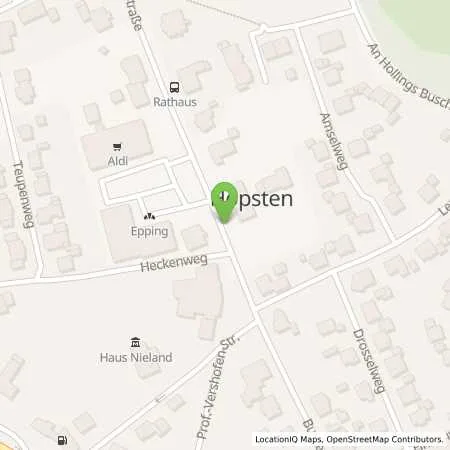 Standortübersicht der Tankstelle innogy eMobility Solutions GmbH in 48496 Hopsten