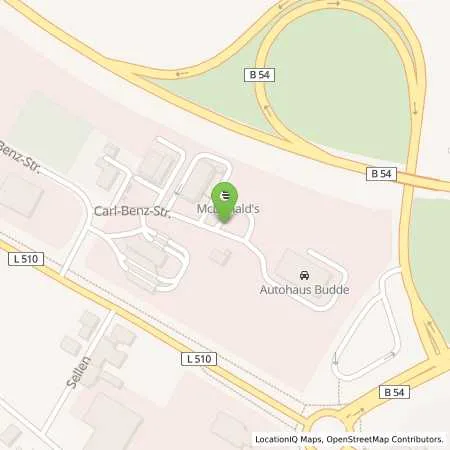 Standortübersicht der Tankstelle EWE Go GmbH in 48565 Steinfurt