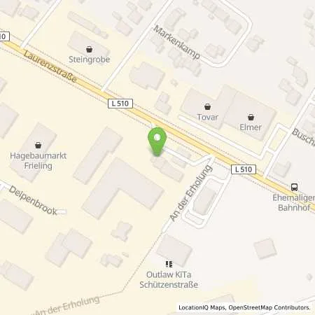 Standortübersicht der Tankstelle innogy eMobility Solutions GmbH in 48607 Ochtrup