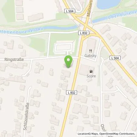 Standortübersicht der Tankstelle innogy eMobility Solutions GmbH in 49477 Ibbenbüren