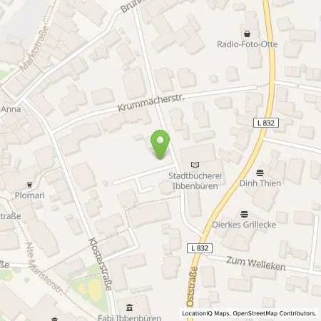 Standortübersicht der Tankstelle Stadtwerke Tecklenburger Land GmbH & Co. KG in 49477 Ibbenbüren