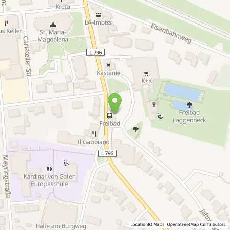 Standortübersicht der Tankstelle Stadtwerke Tecklenburger Land GmbH & Co. KG in 49477 Ibbenbüren