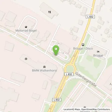 Standortübersicht der Tankstelle EWE Go GmbH in 49477 Ibbenbüren