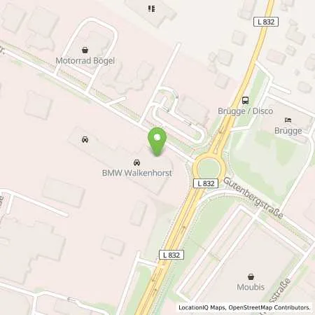 Standortübersicht der Tankstelle Autohaus Walkenhorst Ibbenbühren GmbH in 49479 Ibbenbühren