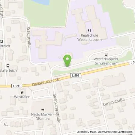 Standortübersicht der Tankstelle Stadtwerke Tecklenburger Land GmbH & Co. KG in 49492 Westerkappeln