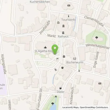 Standortübersicht der Tankstelle Gemeinde Mettingen in 49497 Mettingen