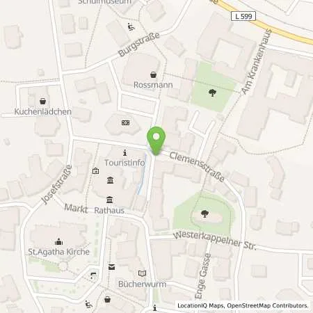 Standortübersicht der Tankstelle Stadtwerke Tecklenburger Land GmbH & Co. KG in 49497 Mettingen