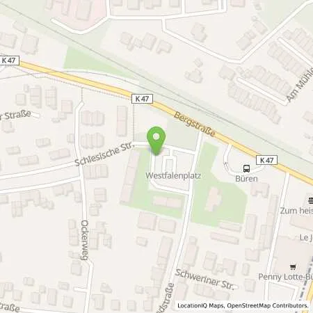 Standortübersicht der Tankstelle Stadtwerke Tecklenburger Land GmbH & Co. KG in 49504 Lotte