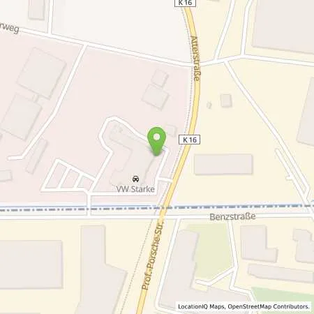 Standortübersicht der Tankstelle Autohaus Starke GmbH & Co. KG in 49504 Lotte